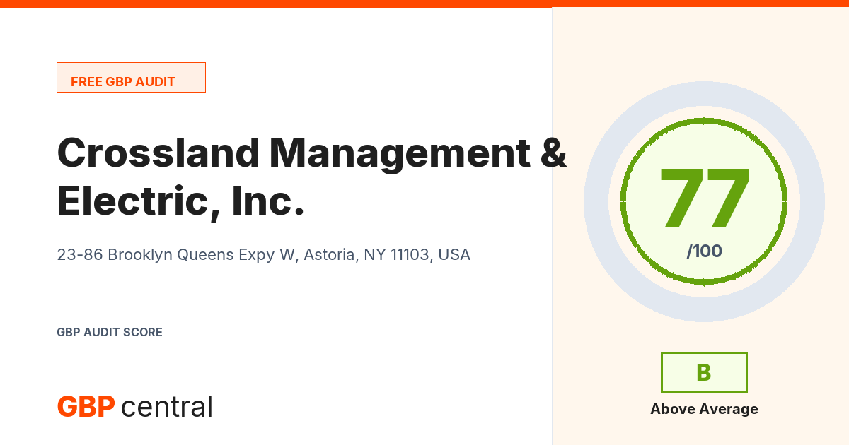 Preview of the Crossland Management & Electric, Inc. audit report