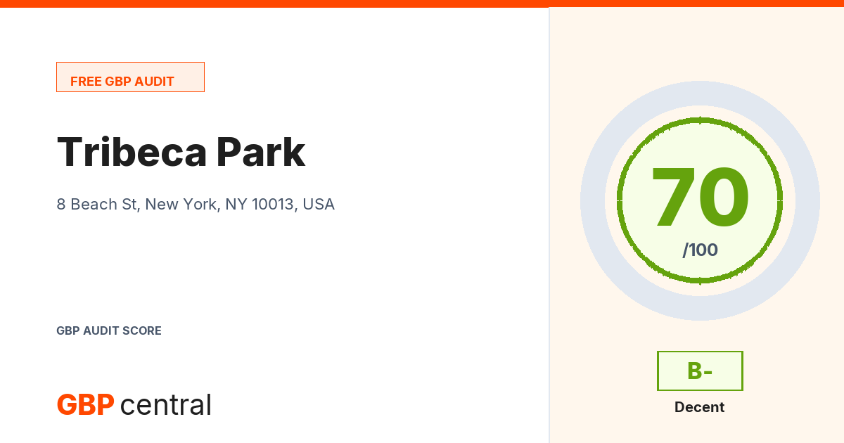 Preview of the Tribeca Park audit report