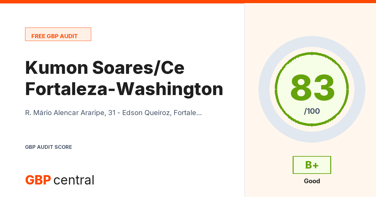 Preview of the Kumon Fortaleza-Washington Soares/Ce audit report