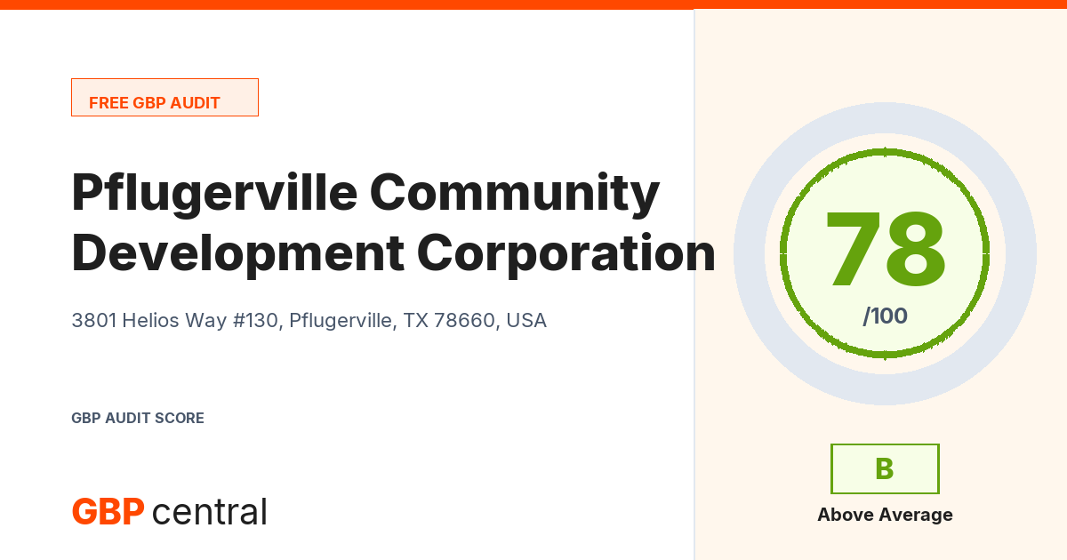 Preview of the Pflugerville Community Development Corporation audit report