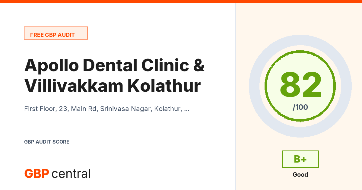 Preview of the Apollo Dental Clinic Villivakkam & Kolathur audit report