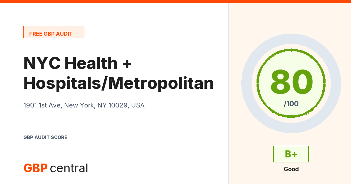 Preview of the NYC Health + Hospitals/Metropolitan audit report