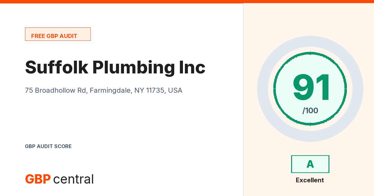 Preview of the Suffolk Plumbing Inc audit report