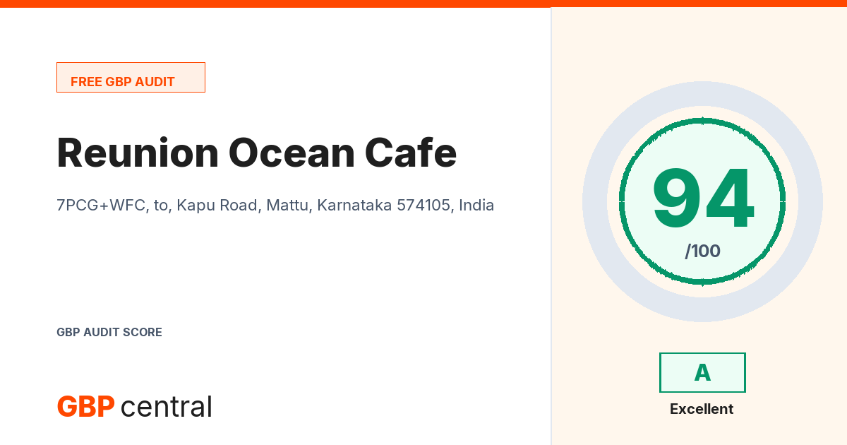 Preview of the Reunion Ocean Cafe audit report