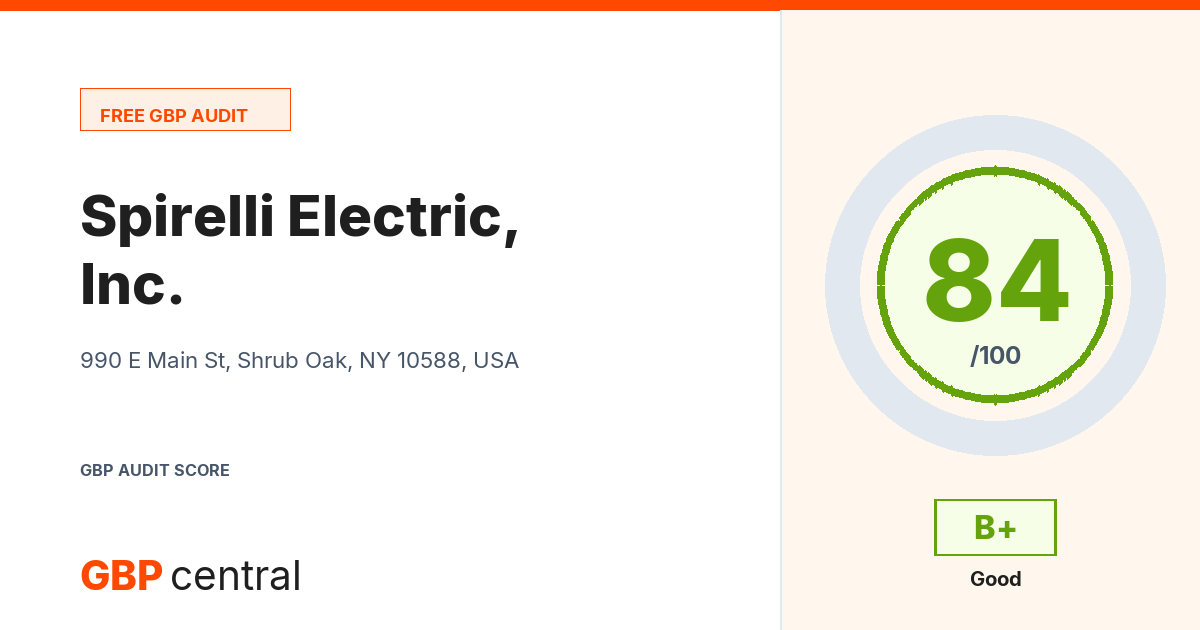 Preview of the Spirelli Electric, Inc. audit report