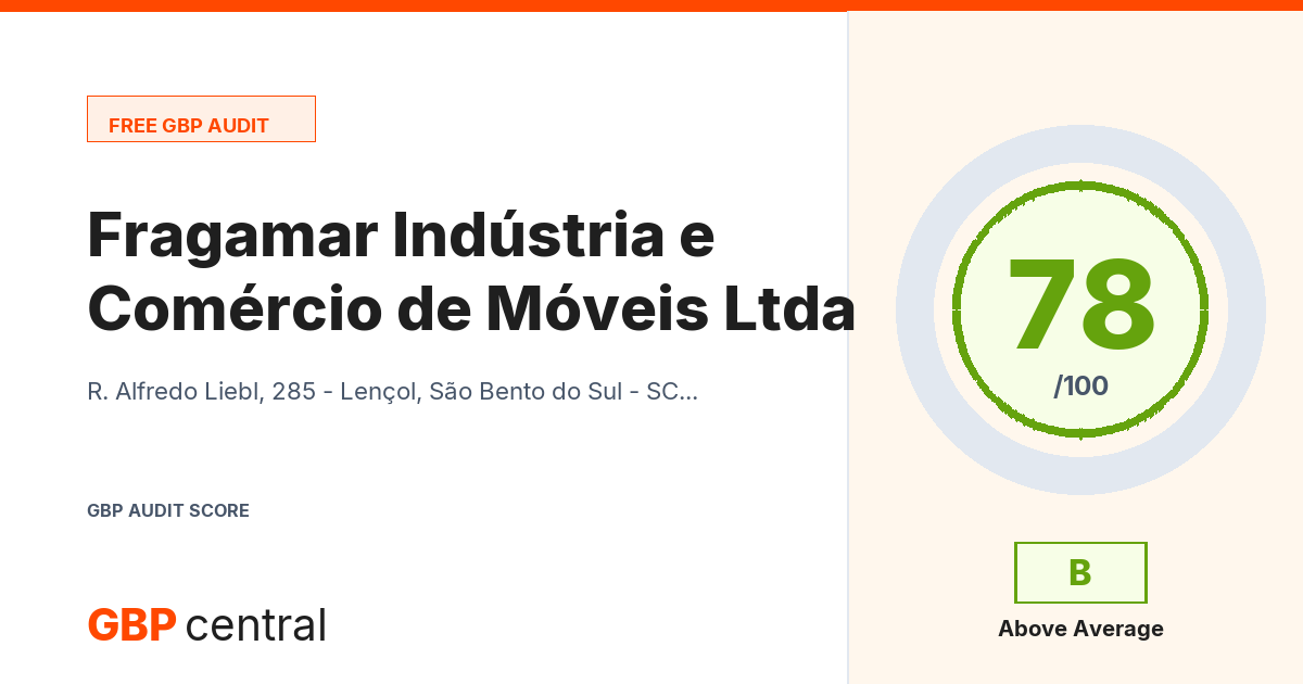 Preview of the Fragamar Indústria e Comércio de Móveis Ltda audit report