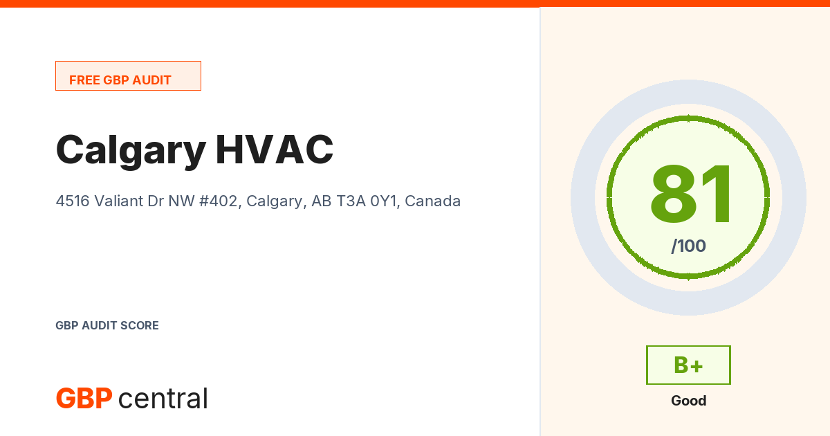 Preview of the Calgary HVAC audit report
