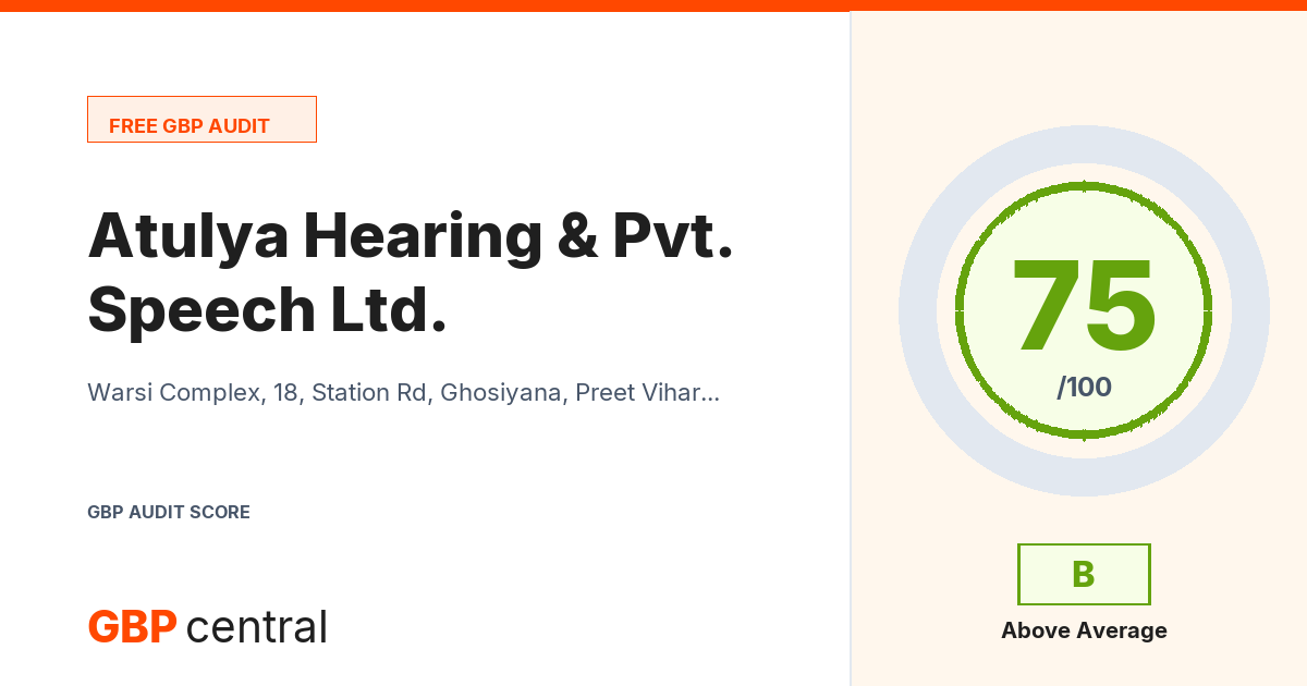 Preview of the Atulya Hearing & Speech Pvt. Ltd. audit report