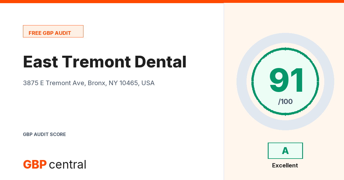 Preview of the East Tremont Dental audit report