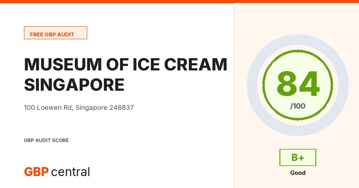 Preview of the MUSEUM OF ICE CREAM SINGAPORE audit report