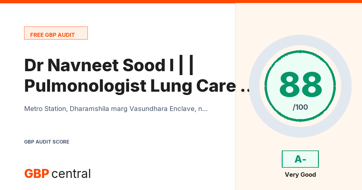 Preview of the Dr Navneet Sood I Pulmonologist | Lung Care | Dharamshila Narayana Hospital audit report