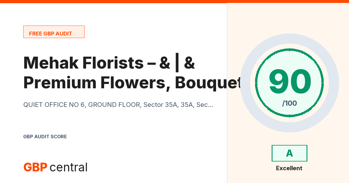 Preview of the Mehak Florists – Premium Flowers, Bouquets & Gifts | Same-Day Delivery in Chandigarh & Tricity audit report