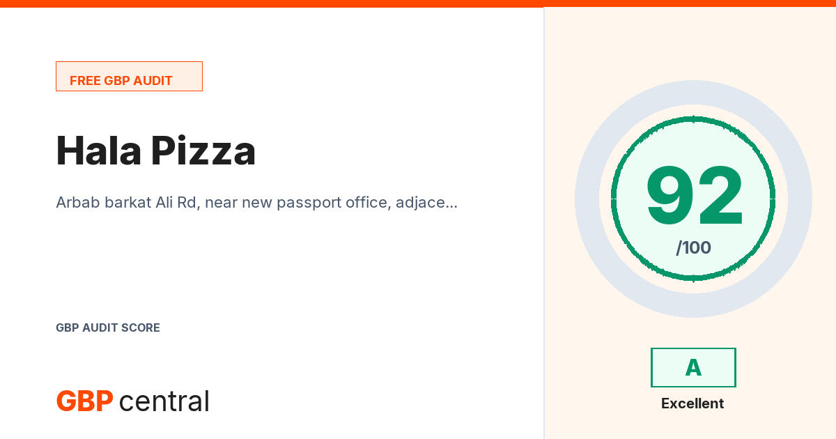 Preview of the Hala Pizza audit report