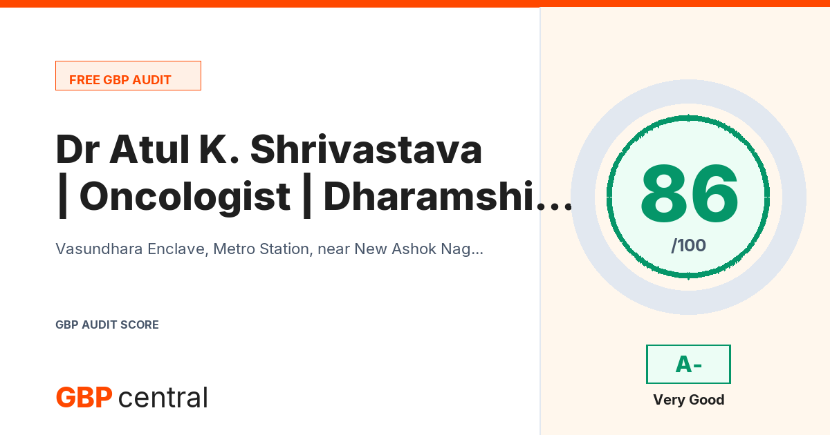 Preview of the Dr Atul K. Shrivastava | Oncologist | Dharamshila Narayana Superspeciality Hospital, Delhi audit report