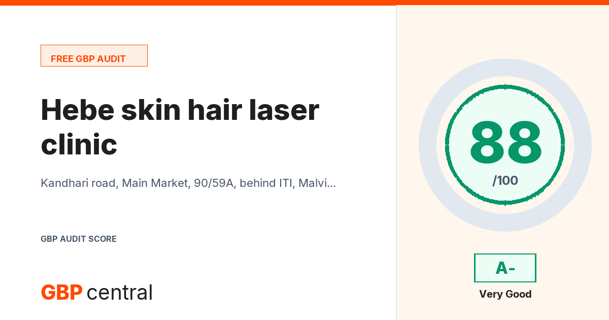 Preview of the Hebe skin hair laser clinic audit report