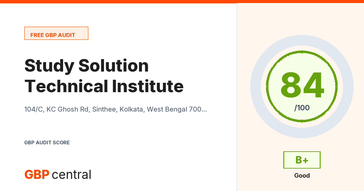 Preview of the Study Solution Technical Institute audit report