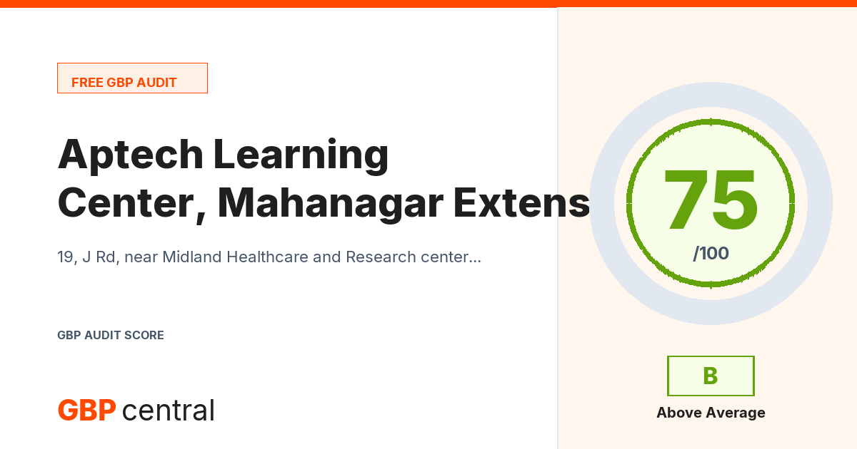 Preview of the Aptech Learning Center, Mahanagar Extension, Aliganj Lucknow audit report