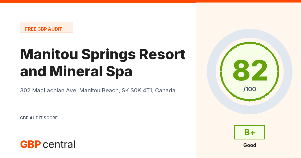 Preview of the Manitou Springs Resort and Mineral Spa audit report