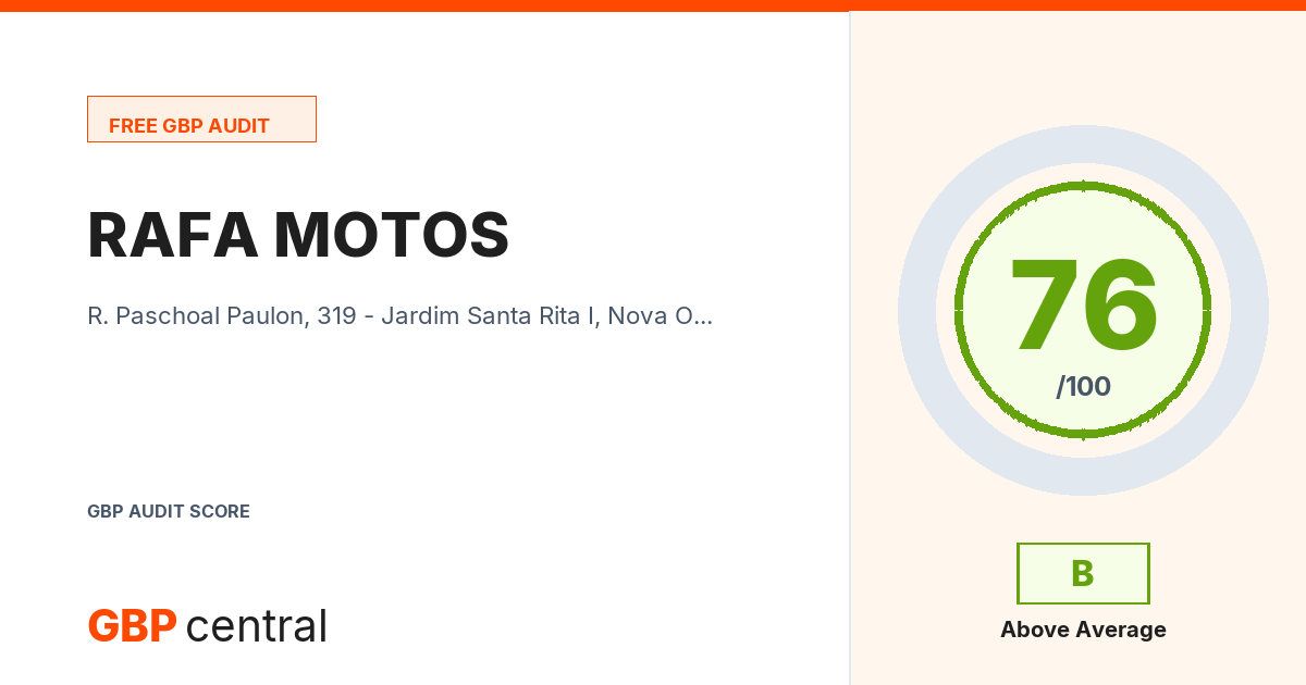 Preview of the RAFA MOTOS audit report
