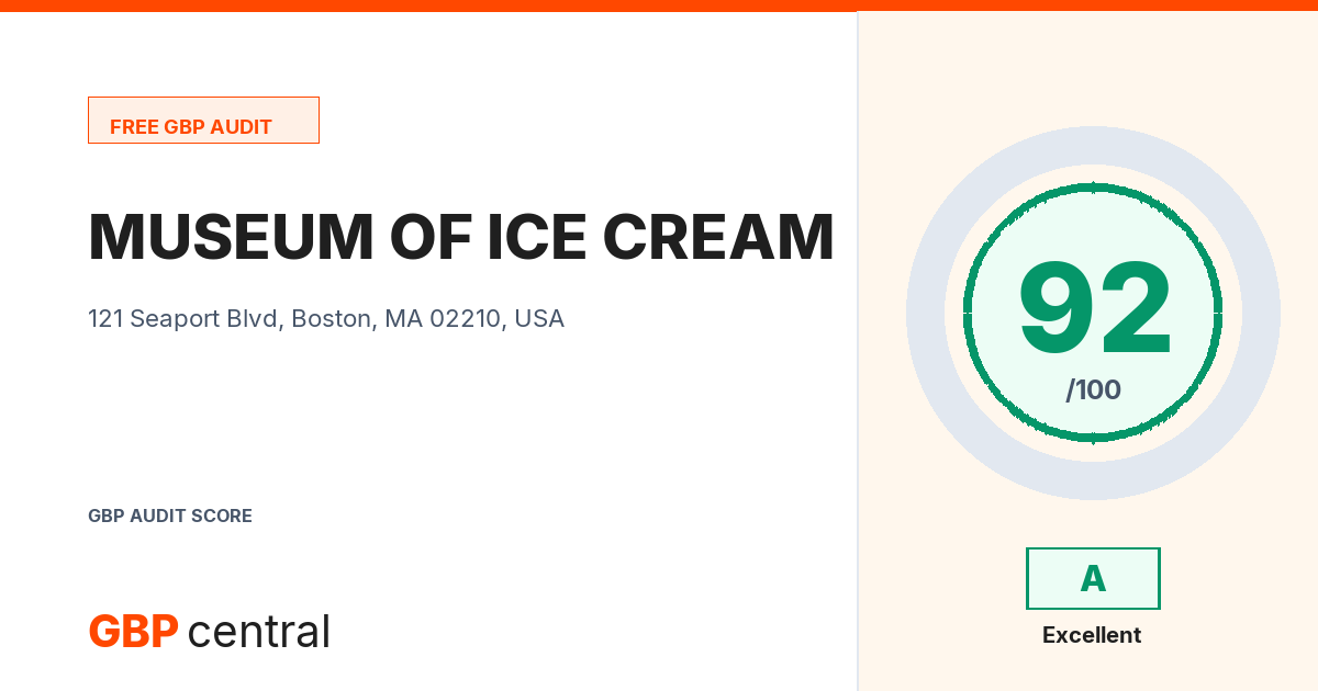 Preview of the MUSEUM OF ICE CREAM audit report