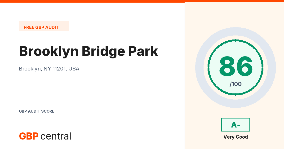 Preview of the Brooklyn Bridge Park audit report