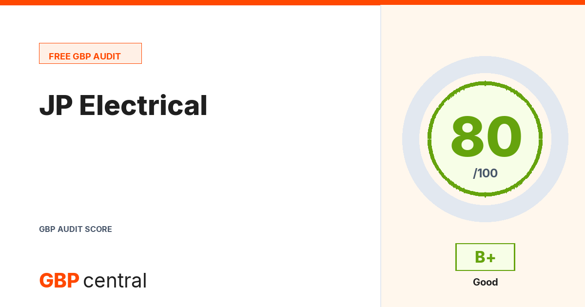 Preview of the JP Electrical audit report