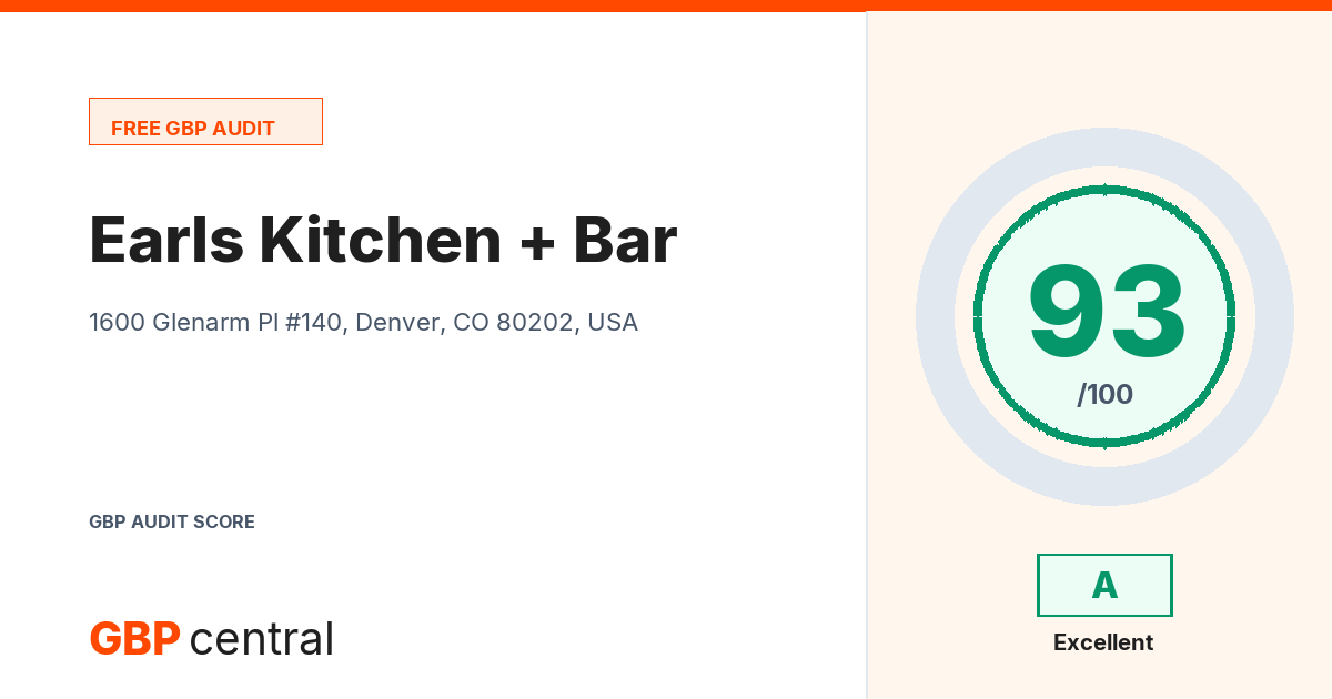 Preview of the Earls Kitchen + Bar audit report