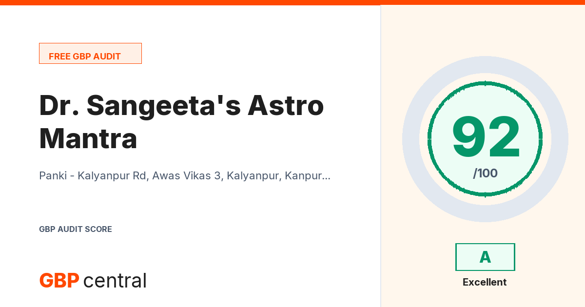 Preview of the Dr. Sangeeta's Astro Mantra audit report