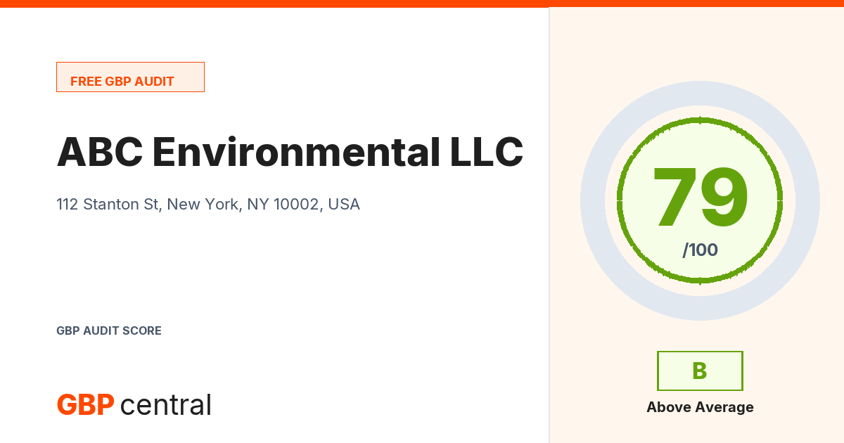 Preview of the ABC Environmental LLC audit report