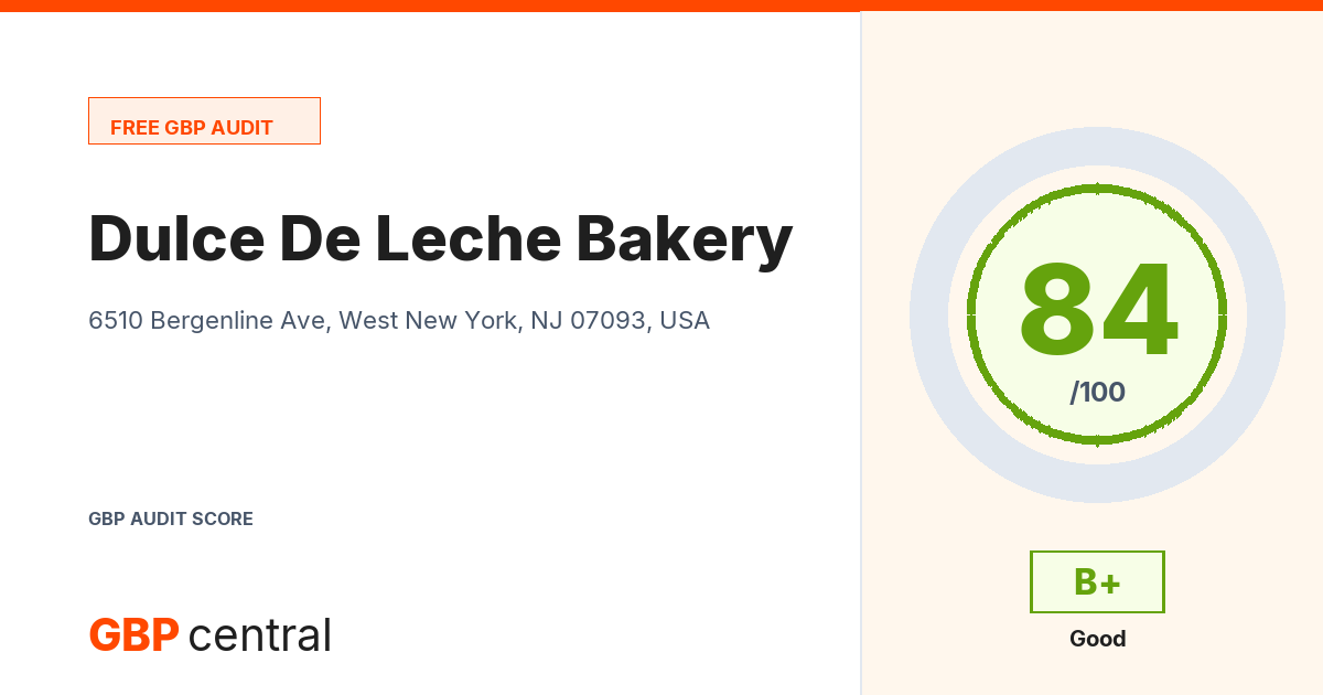 Preview of the Dulce De Leche Bakery audit report