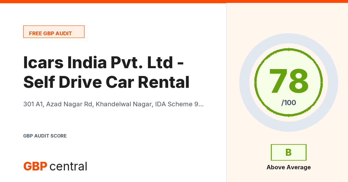 Preview of the Icars India Pvt. Ltd - Self Drive Car Rental audit report