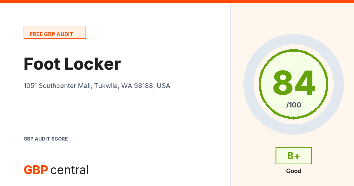 Preview of the Foot Locker audit report