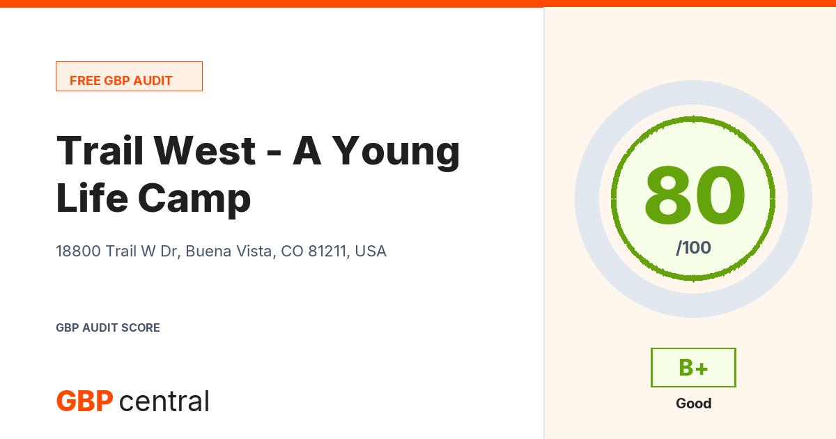 Preview of the Trail West - A Young Life Camp audit report