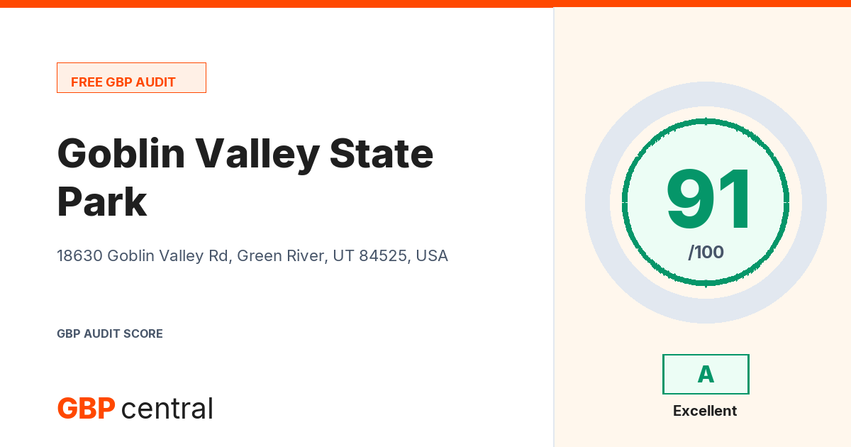 Preview of the Goblin Valley State Park audit report