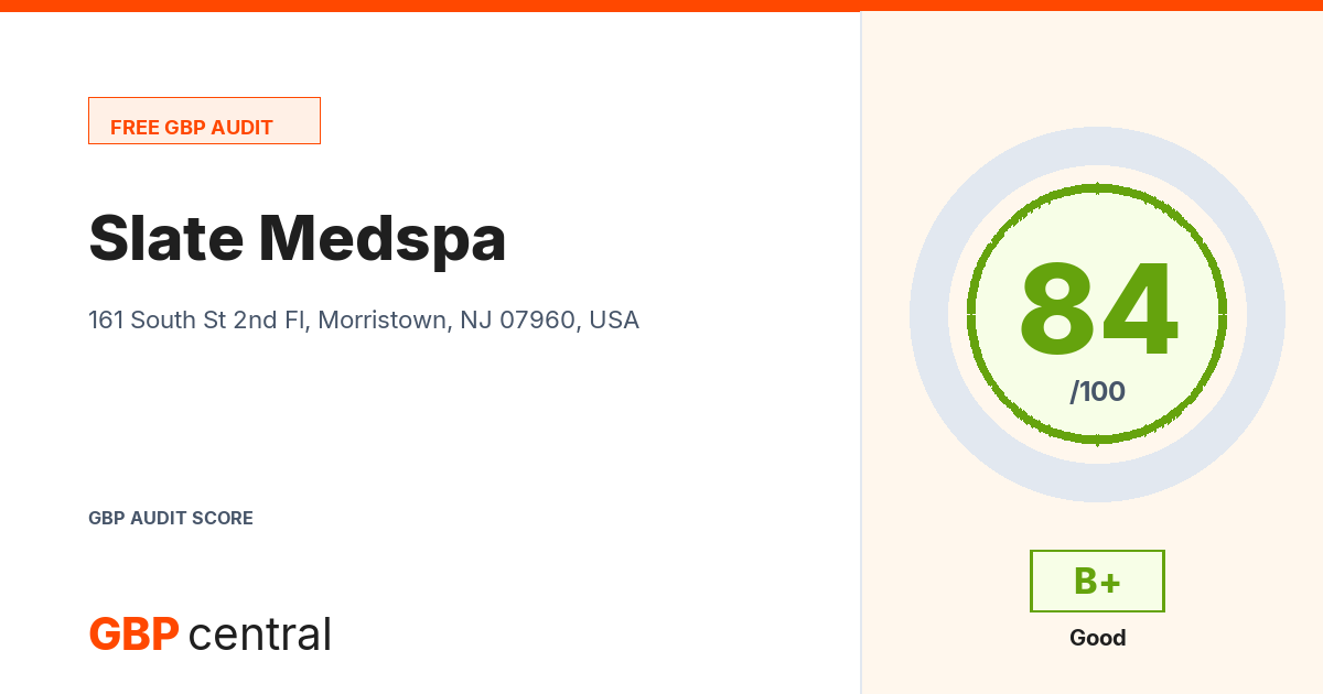 Preview of the Slate Medspa audit report