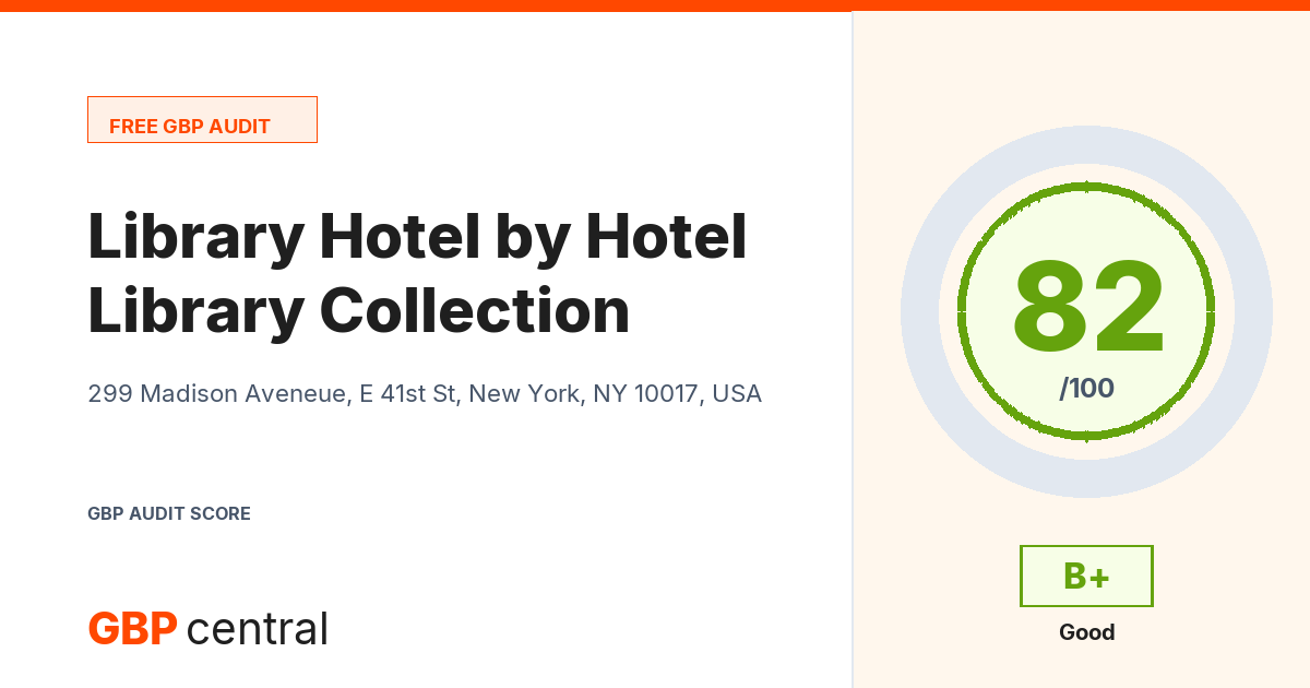 Preview of the Library Hotel by Library Hotel Collection audit report