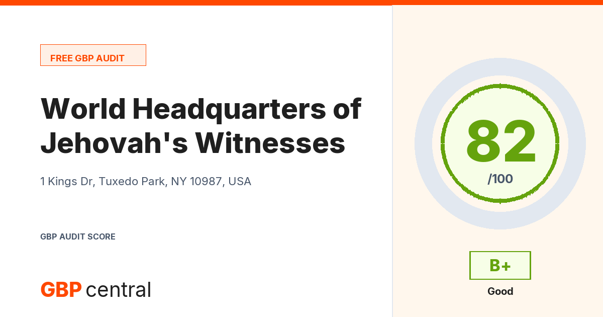 Preview of the World Headquarters of Jehovah's Witnesses audit report