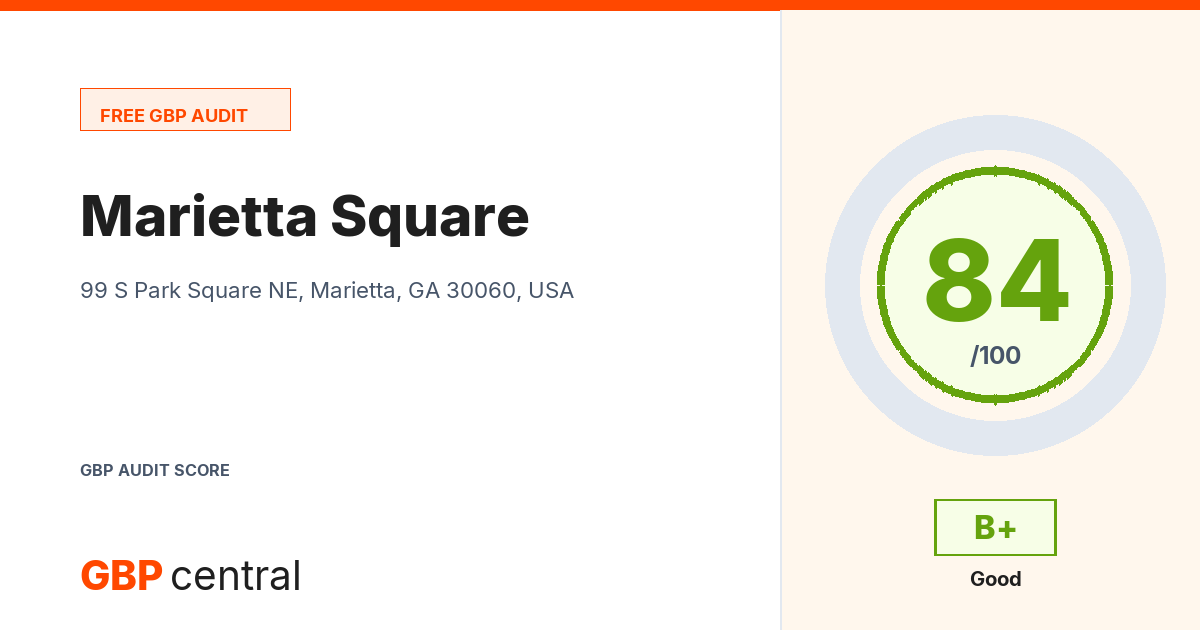 Preview of the Marietta Square audit report