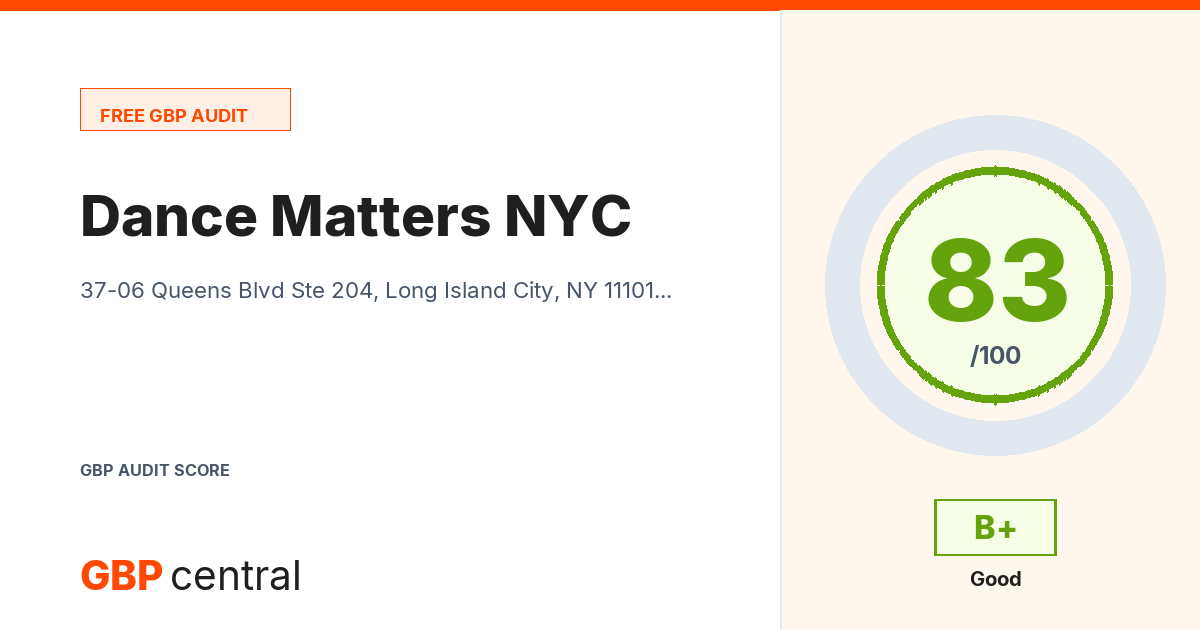 Preview of the Dance Matters NYC audit report